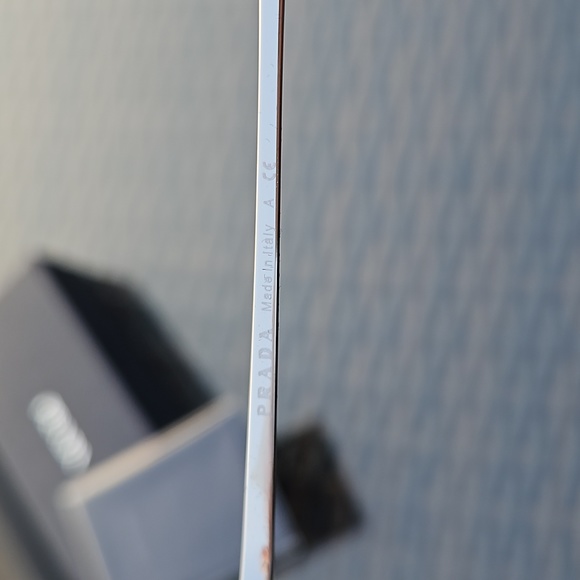 NWT Prada Silver Cat Eye Pink Glasses w/Case & Box - Picture 4 of 10